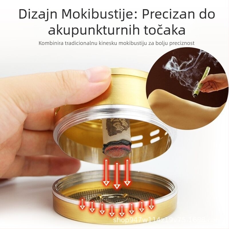 Puling debela vertikalna kutija za moksibuziju s šupljim dizajnom za kućnu upotrebu