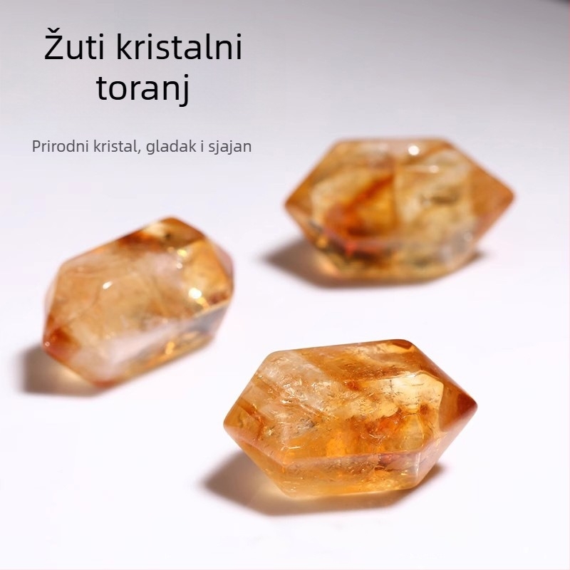 7A prirodne citrinske perle, distančne perle, za DIY narukvicu i ogrlicu, 6 mm