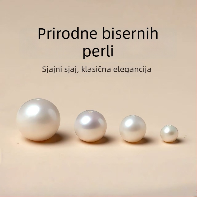 Prirodne slatkovodne biserne perle, okrugle perle promjera 10 mm, za DIY nakit, perle za ogrlicu