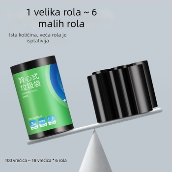 Deli Deli LQ516 vreće za čišćenje i radnu zaštitu, LQ515 vreće za smeće, 50x60 cm, stil prsluka 45x50 cm