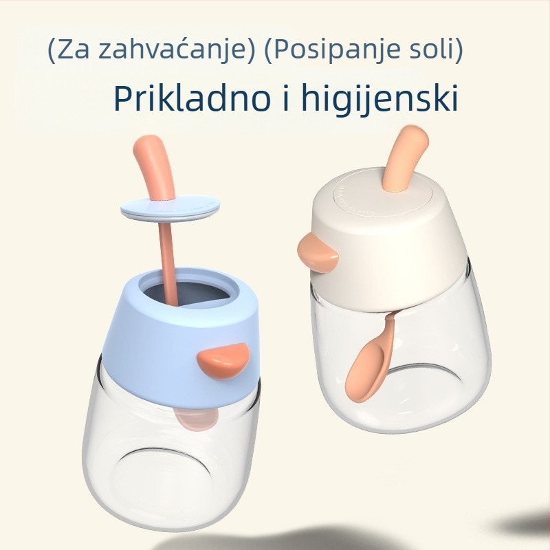 Kućni set posuda za začine – luksuzna kutija za začine, bočice s čilijevim začinima, spremnik za pohranu začina i soli