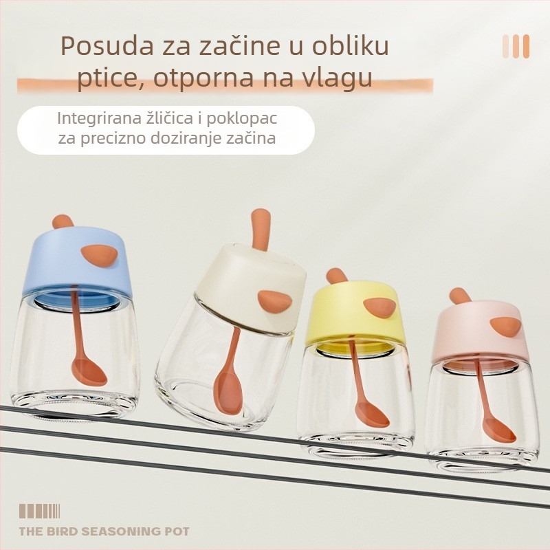 Kućni set posuda za začine – luksuzna kutija za začine, bočice s čilijevim začinima, spremnik za pohranu začina i soli