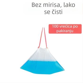 20 komada jednokratnih plastičnih vrećica za čišćenje dječje WC školjke, debljih, za kućnu uporabu