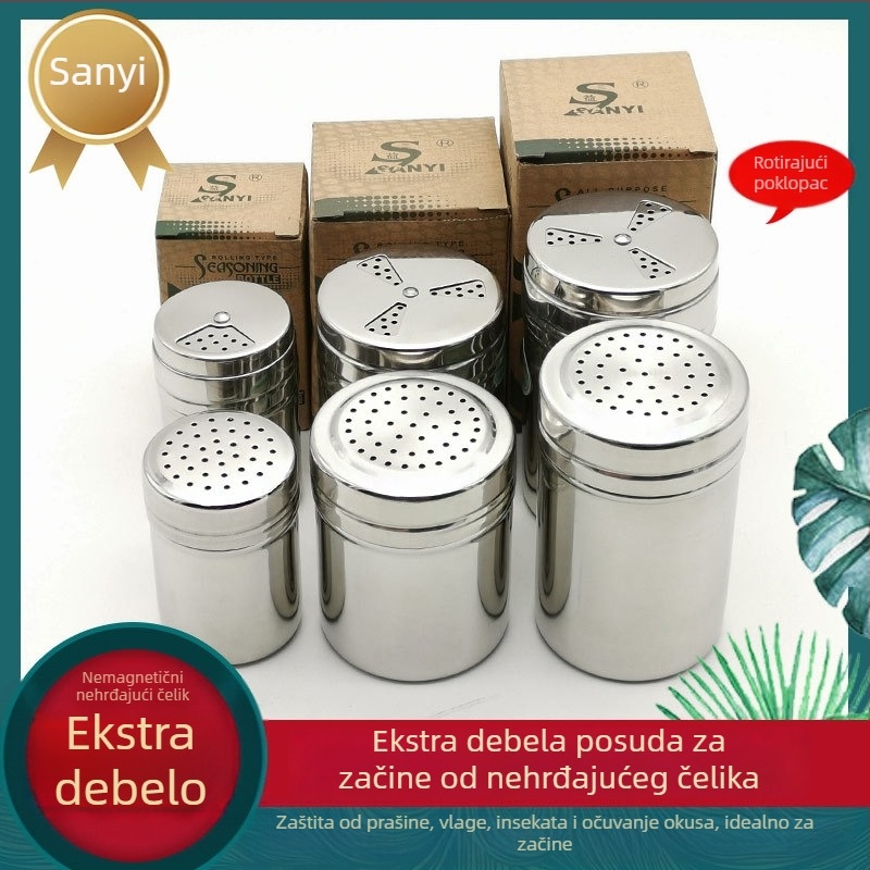 Sanyi okretna posuda za začine od nehrđajućeg čelika – papar i kumin