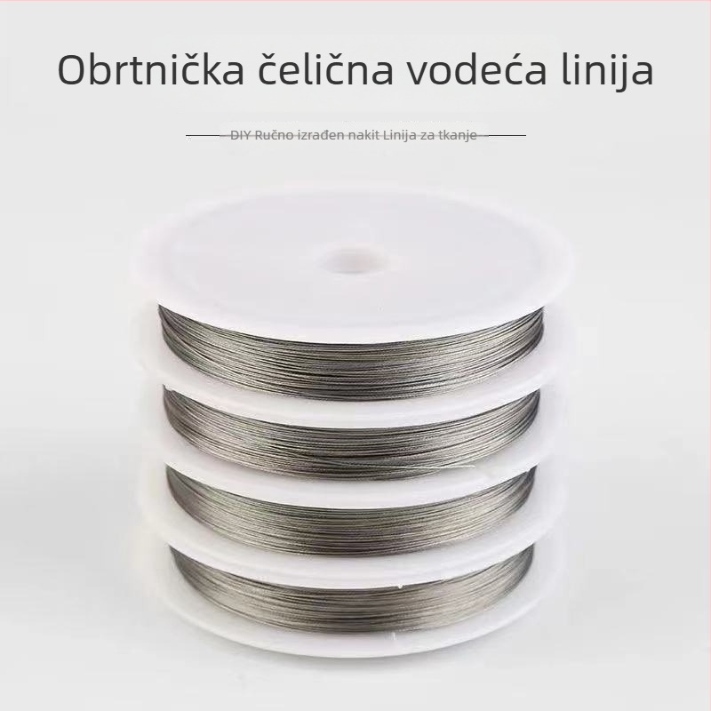 Igla za navlačenje perlica i žica za nakit – DIY alat s čeličnom i bakrenom žicom