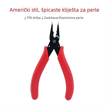 Klešta s oštrim vrhom za male perle — DIY alat za izradu nakita, pozicioniranje perli i pričvršćivanje žice