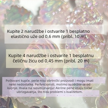 DIY materijali i dodaci za izradu nakita, slatke kremaste tikvaste perle, mliječno-prozirne akrilne perle s rupama, za lančiće za telefon, ogrlice i narukvice
