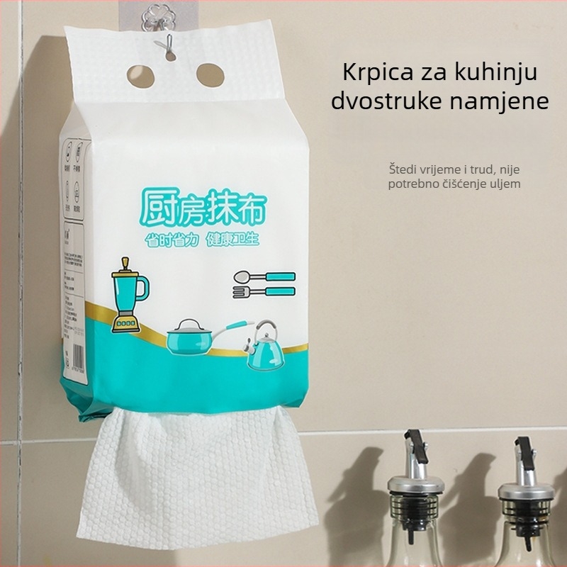 Jednokratna krpa za pranje suđa, visića kuhinjska krpa, zidni držač