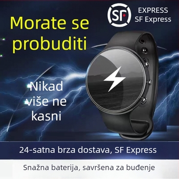 Studentski budilnik-sat s tiškim električnim šokom i vibracijom za buđenje, novi model za školu, snažna pametna pulsna narukvica