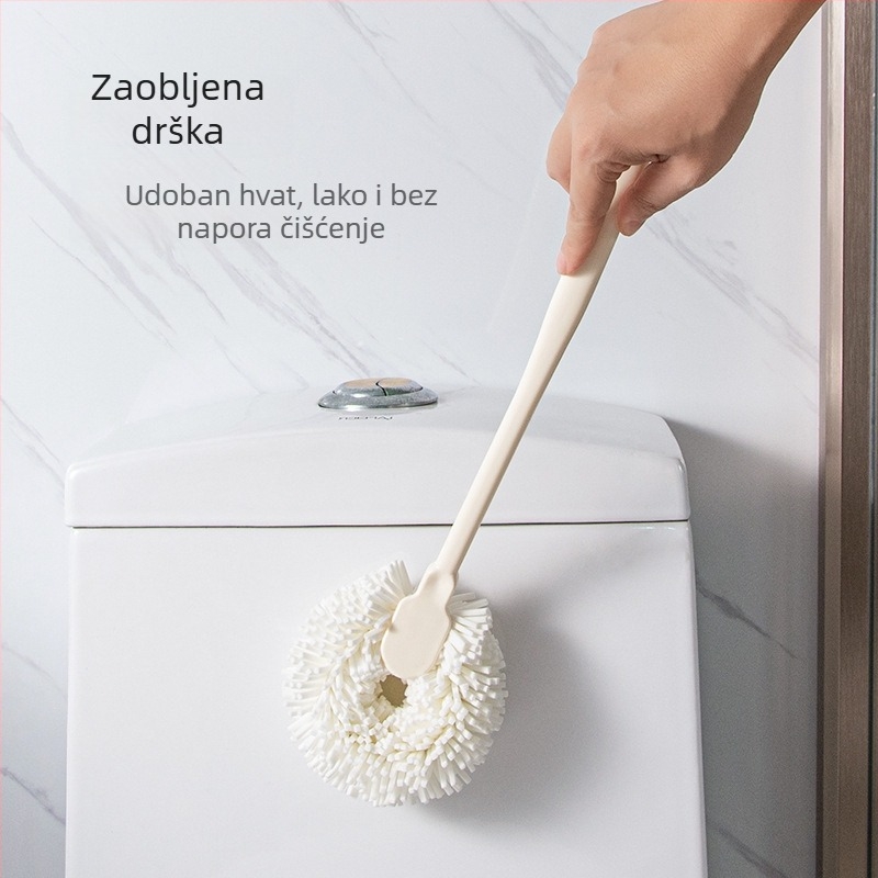 Četka s dugim držalom za čišćenje kupaonskih pločica i kade s pjenastom spužvom.