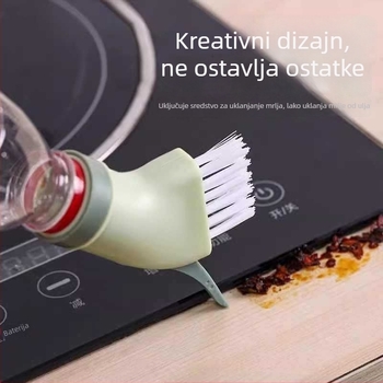 Višenamjenska četka za čišćenje bez mrtvih kutova, može se spojiti s bocom mineralne vode, mokra i suha ravna glava, četke za uske prostore