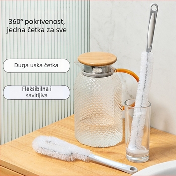 Odvojiva četka za čišćenje bočica i bradavica s dugom drškom – višefunkcionalna četka za bočice
