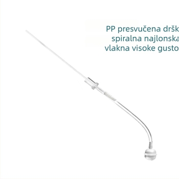 Set četki za čišćenje boca i slamki s produženom PP ručkom, najlon četka za slamke i čistač silikonskih cijevi
