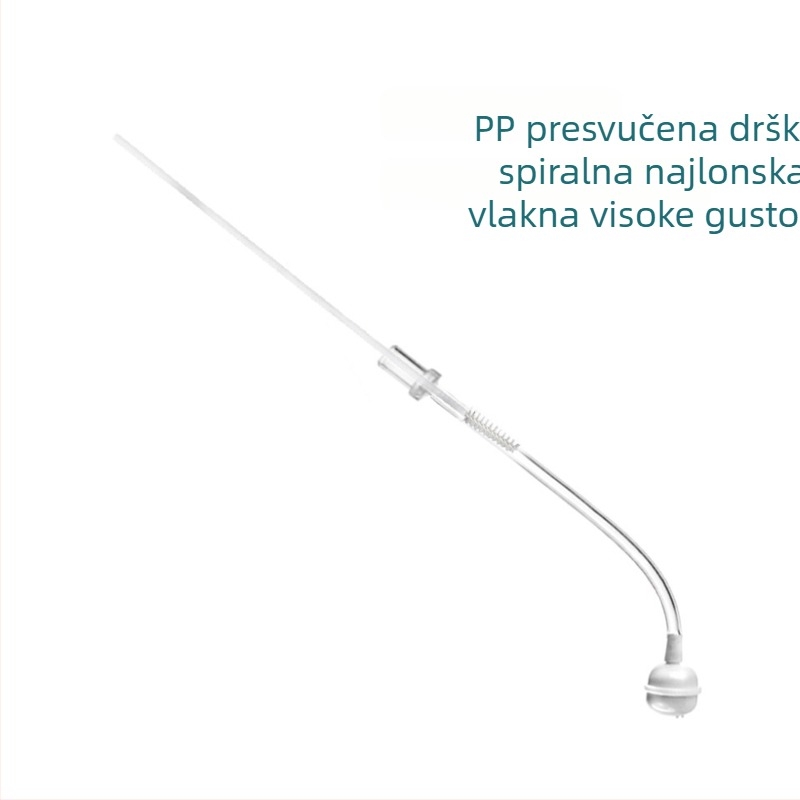 Set četki za čišćenje boca i slamki s produženom PP ručkom, najlon četka za slamke i čistač silikonskih cijevi