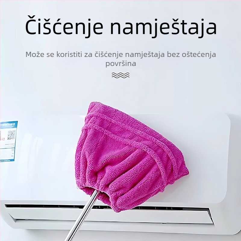 Set metle s krpom za suho i mokro čišćenje – kućna upotreba