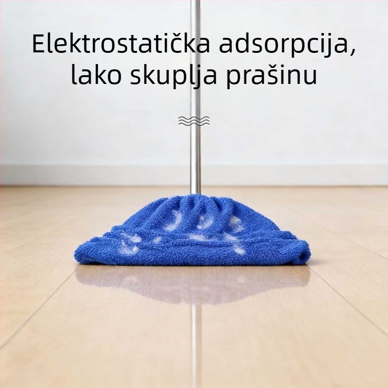 Navlaka za glavu mopa od koralnog flisa, upijajuća, za suho i mokro čišćenje, višenamjenska