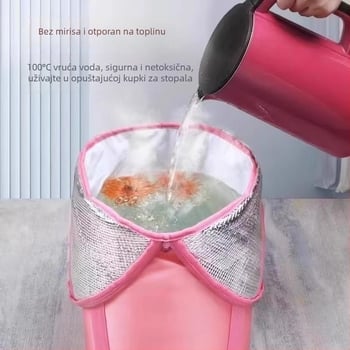 Sklopiva duboka posuda za noge za kućnu upotrebu, prijenosno spa za noge, bazen za noge s izolacijom, debeli spremnik za namakanje nogu