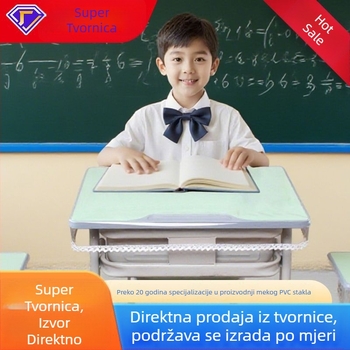 Prozirna PVC podloga za stol za učenike osnovne i srednje škole, vodootporna i otporna na masnoće