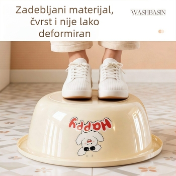 Velika, debela, izdržljiva i elegantna plastična posuda za kućnu upotrebu; posuda za pranje rublja, stopala, posuđa i povrća