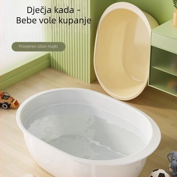 Ekstra‑veliki debeli plastični kupaonski bazen za djecu i bebe, pogodan za pranje stopala i odjeće
