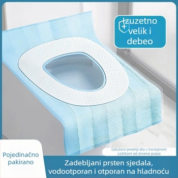 Jednokratna pamucna podmeta za WC, produžena, šira i deblja, za trudnoće, pojedinačno pakirana, 40x60 cm