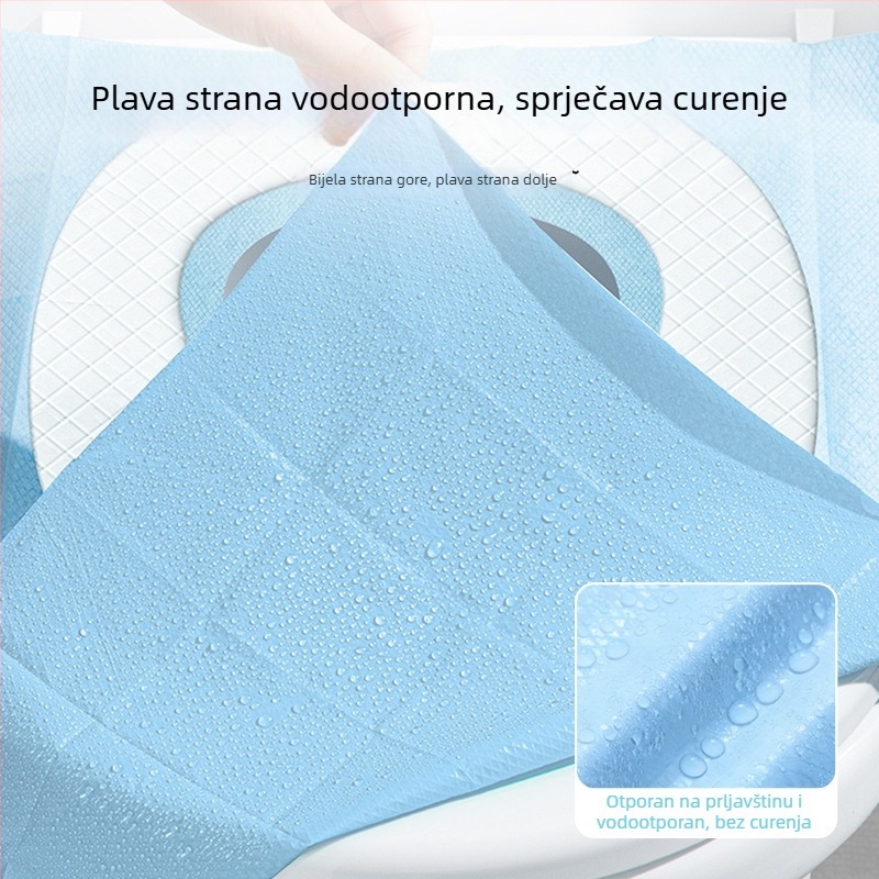 Jednokratna pamucna podmeta za WC, produžena, šira i deblja, za trudnoće, pojedinačno pakirana, 40x60 cm