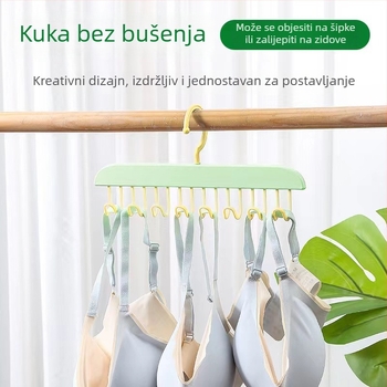 Višenamjenski zidni držač za donje rublje s valovitim dizajnom, sušilica za odjeću