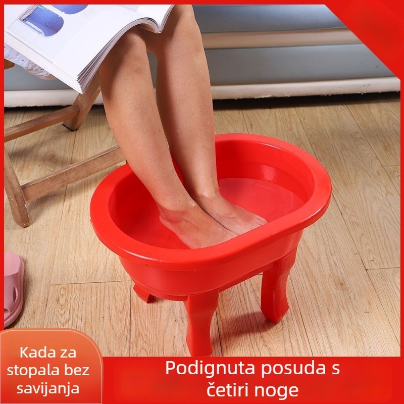 Plastična četveronožna kadica za stopala s podignutim rubom, za odrasle