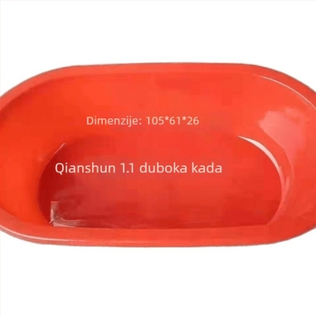 Veliki debeli plastični dugi ovalni spremnik za uzgoj jastoga, kupanje kućnih ljubimaca i pranje