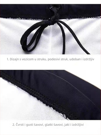 Muške kupaće šorceve, boxer stil, za more i plažu, poliester