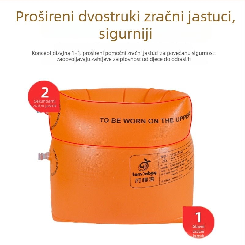Napuhnjeni plivački prsteni za ruke za odrasle, deblji dizajn, za plivanje na otvorenom