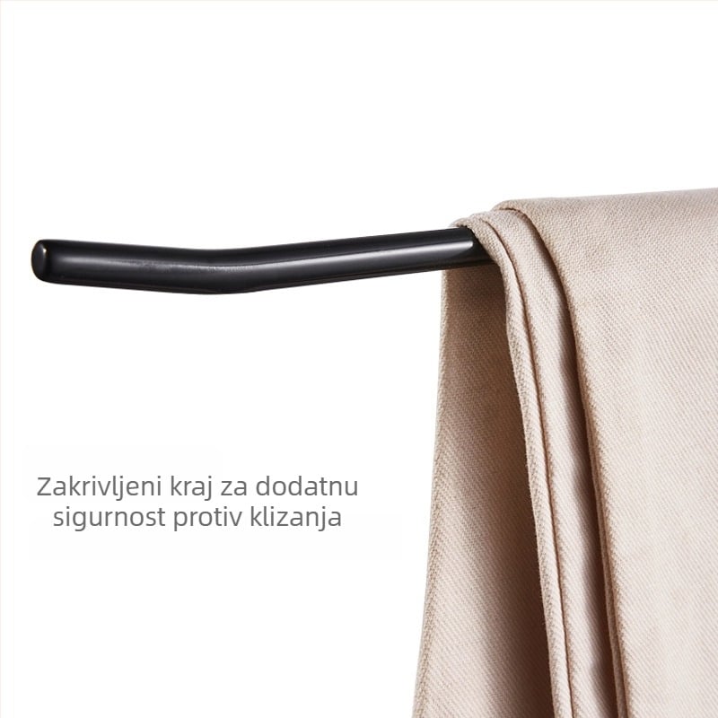 Vješalica za hlače u obliku guske, plastična vješalica s protukliznim držačem i klipsama za hlače, organizator skladištenja