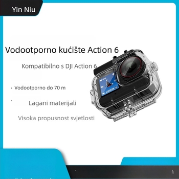 Vodootporna zaštitna kutija DJI Action 6, do 70 m potapanja, zaštita od pada i ogrebotina – dodaci