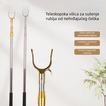 Nehrđajući čelična teleskopna šipka za sušenje odjeće, za kućnu upotrebu i studentske domove