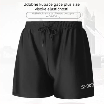 Muške kupaće hlače plus veličina, opuštenog kroja, udobne, brzo se suše