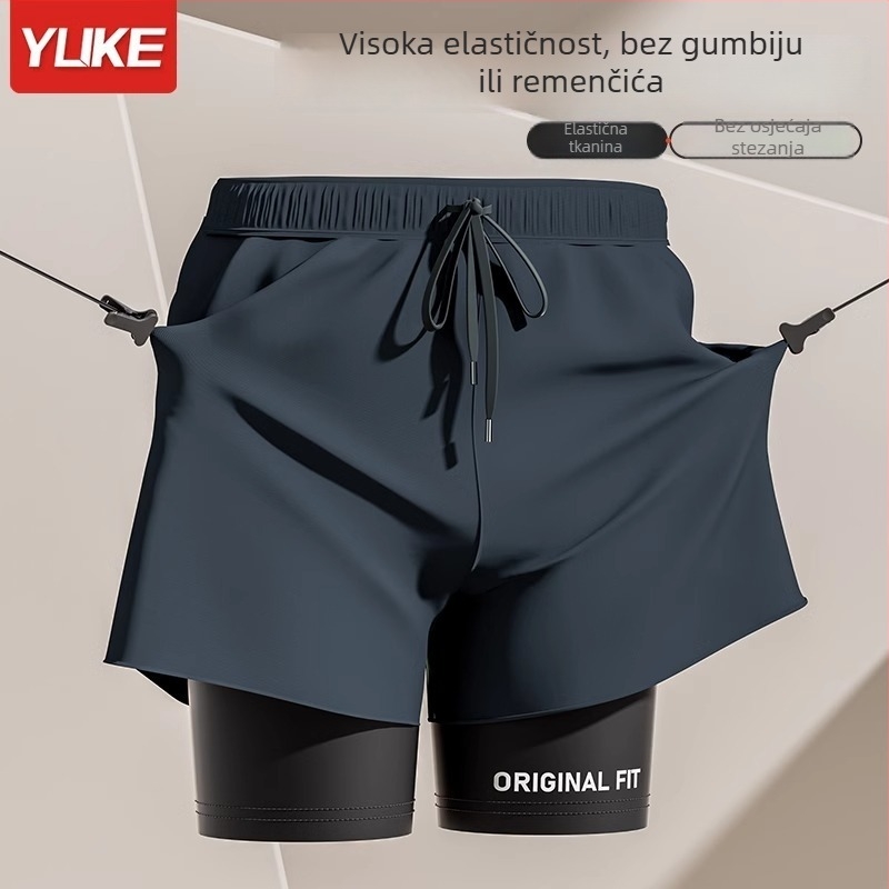 Muške kupaće šorceve u boxer kroju, brzo se suše, moderan dizajn, velika veličina, za kupanje u toplim izvorima