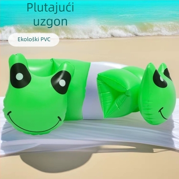 Dječji napuhani prsten za ruku sa zelenom žabom, PVC