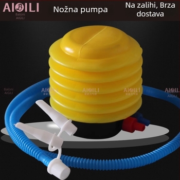 Nožna pumpa za napuhivanje: plivački prsten, napuhivački krevet, joga lopta i baloni – prijenosna pumpa od 4 inča.