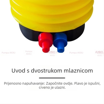 Nožna pumpa za napuhivanje: plivački prsten, napuhivački krevet, joga lopta i baloni – prijenosna pumpa od 4 inča.