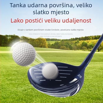 Golf driver s prilagođenim logom, desna ruka, aluminijska glava, drveni šaft