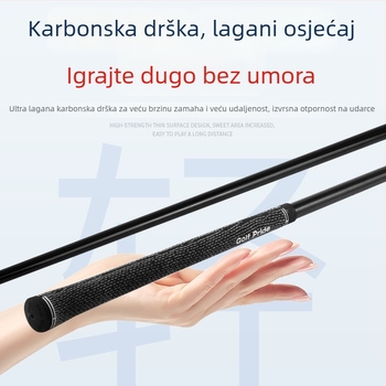 Golf driver s prilagođenim logom, desna ruka, aluminijska glava, drveni šaft