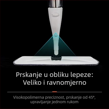 Mop bez ispiranja za kućnu upotrebu, ravni mop s raspršivanjem, dvostruka uporaba suho i mokro, rotirajući mop, ručni usisivač i uklanjanje prašine