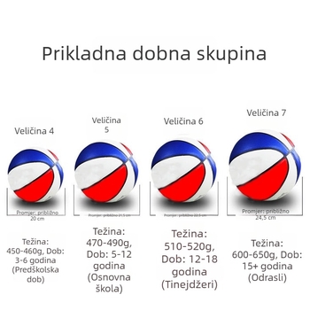 No. 7 standardni TPU košarka za školsku upotrebu