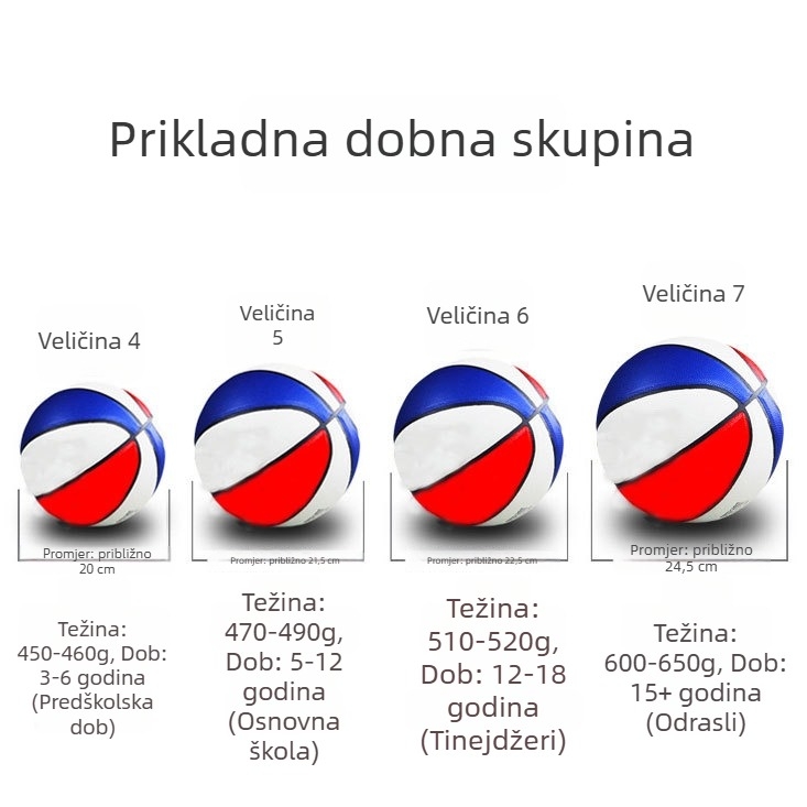 No. 7 standardni TPU košarka za školsku upotrebu