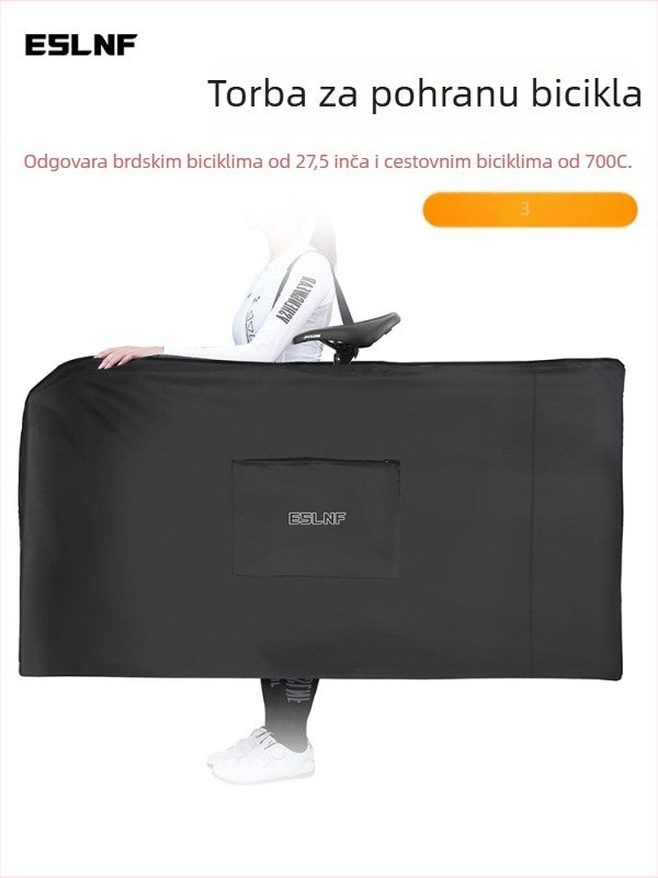 Eslnf Torba za montiranje na bicikl za planinske i cestovne bicikle — vodootporna, otporna na prašinu, torba za pohranu opreme za vožnju biciklom