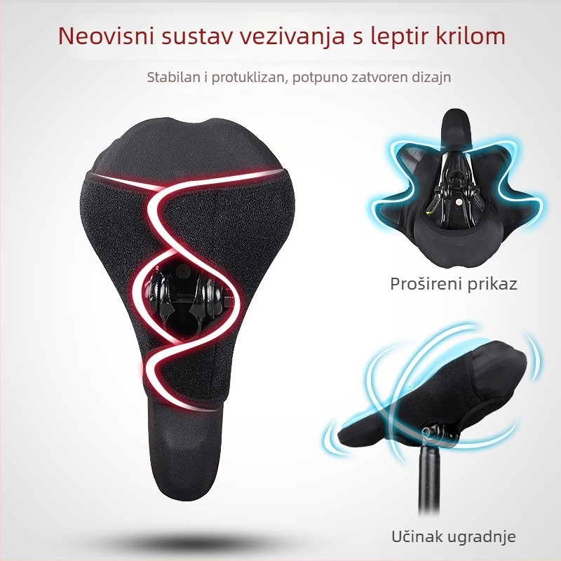 Silikonska navlaka za sjedalo bicikla, debeli jastučić, mekan zaštitnik za cestovna i MTB bicikla