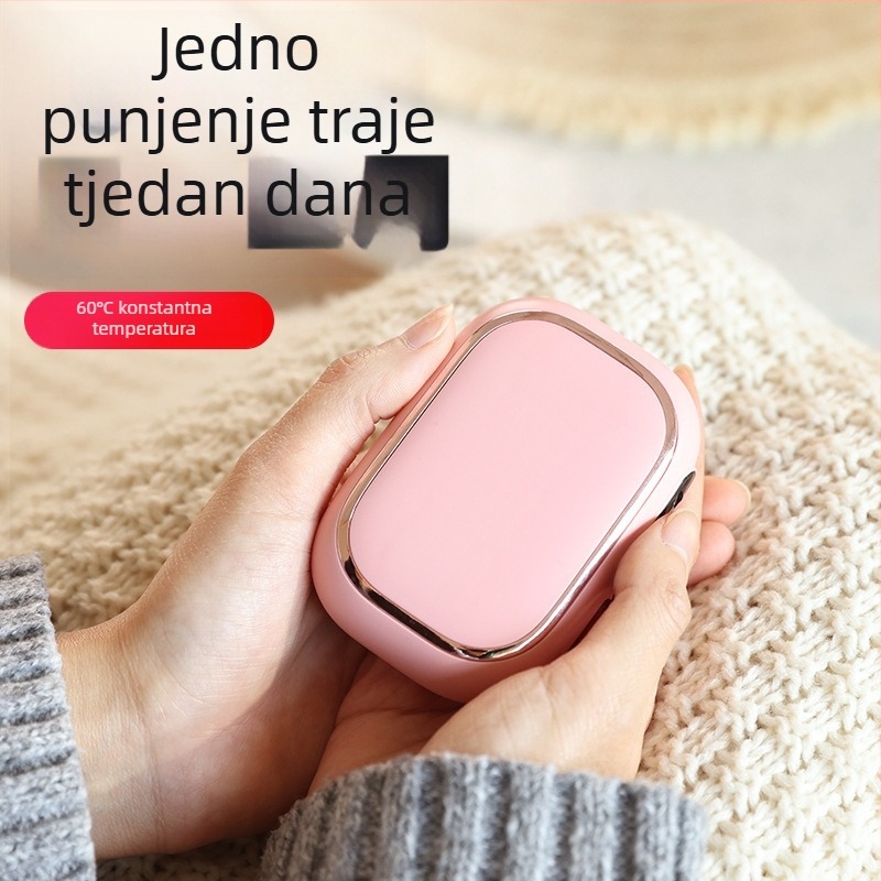 Ručni grijač za ruke s digitalnim zaslonom, prenosiv u obliku mačje šape, punjiv