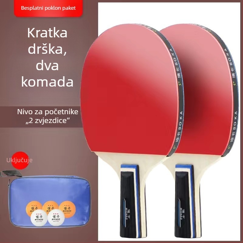 Boca komplet od dva reketa za stolni tenis – originalan, visoke elastičnosti, izdržljiv, pogodan za početnike i djecu