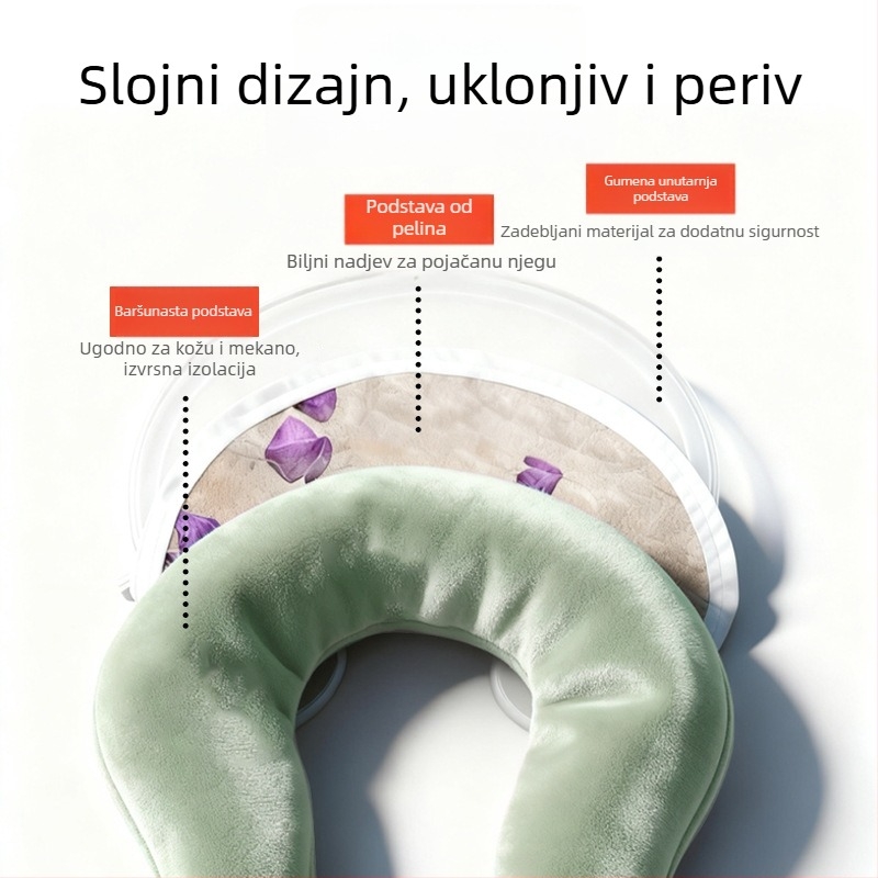 Vrećica s toplom vodom u obliku U za rame i vrat