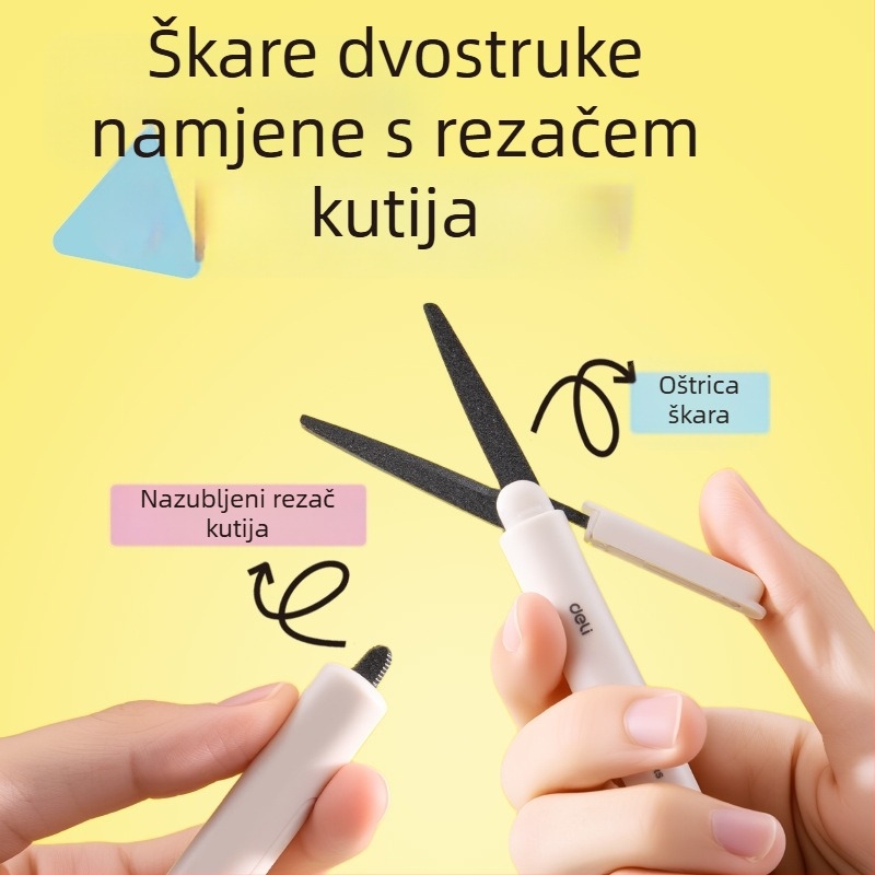 Deli 6097-T izvlačni nož za otvaranje kutija, prenosni kućni višenamjenski nož